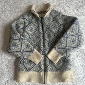 Vintage Made in USA, LL Bean zipper sweater XS or kids size
